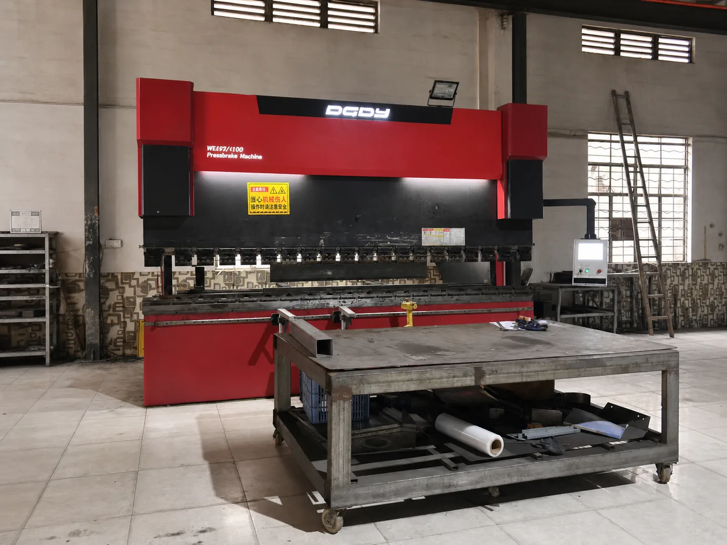 CNC press brake installed in Zhen Pai sheet metal factory
