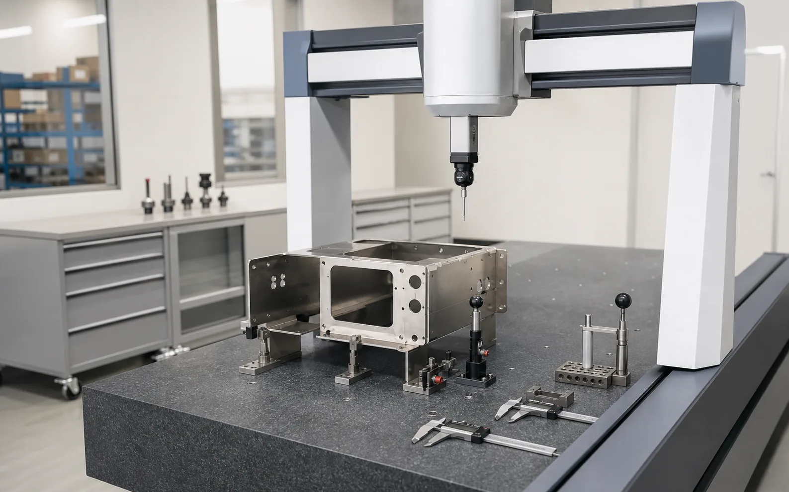 Representative coordinate measuring inspection of a sheet metal enclosure