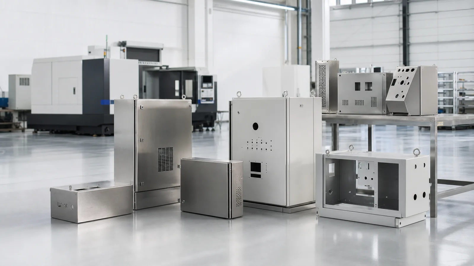 Representative precision sheet metal enclosure applications